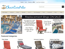 Tablet Screenshot of chaircarepatio.com